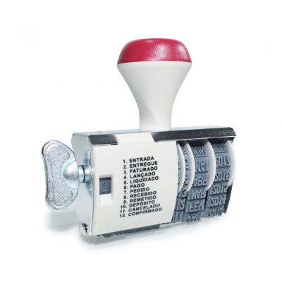 Carimbo datador com texto: o aliado da organização no seu dia a dia
